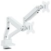 モニターアーム  メカニカルスプリング式 上締めタイプ ダブル  ホワイト RFMA-DT53-DUWH