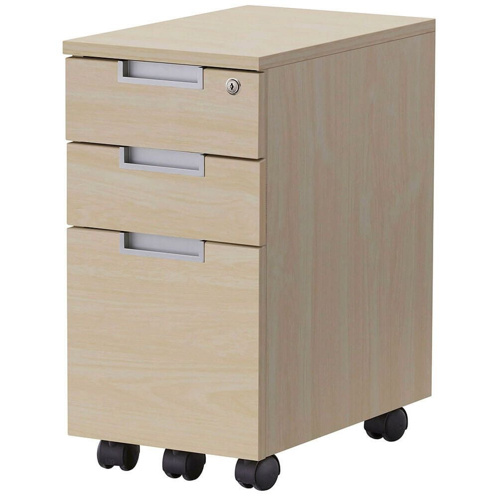 スチール脚デスク スリムワゴン ナチュラル2 GZCA-SL315NA2