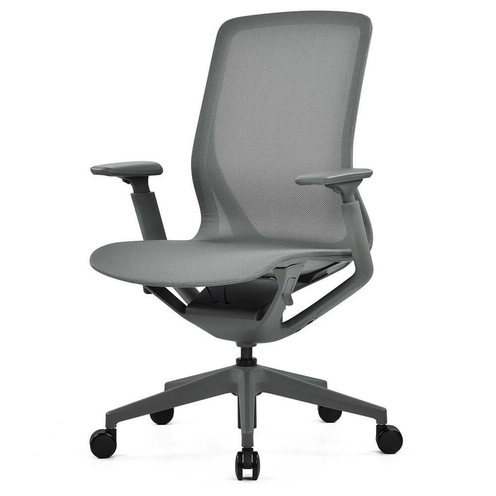 アリア チェア 可動肘付き ダークグレー RFARC-001DG