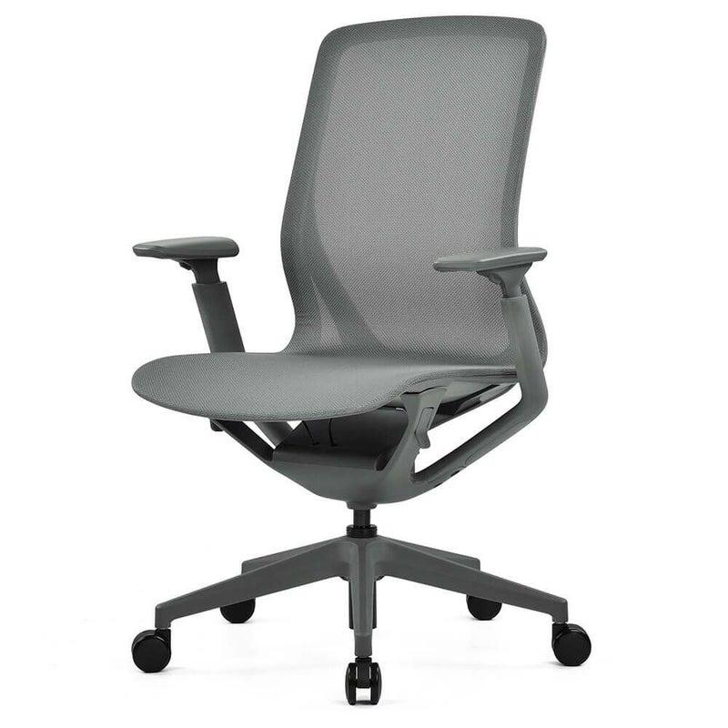 アリア チェア 可動肘付き ダークグレー RFARC-001DG