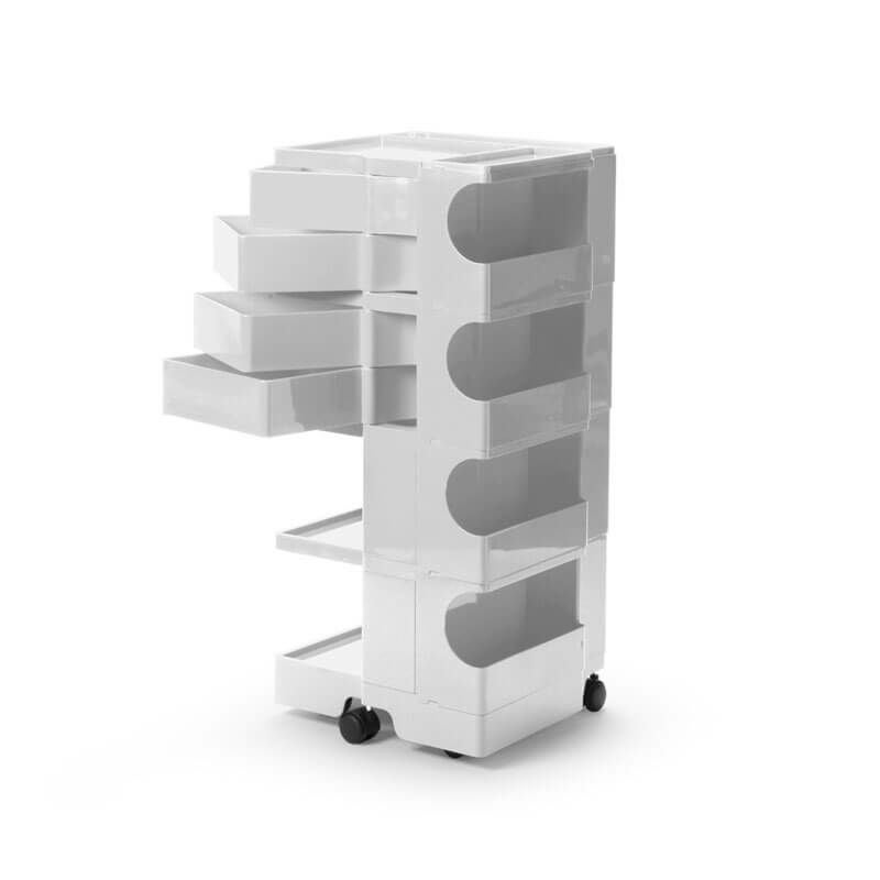  ボビーワゴン4段 4トレイ ホワイトIB01-B44-WH