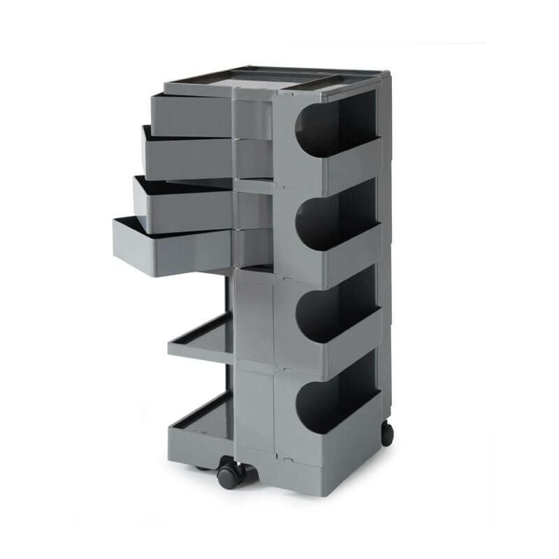 ボビーワゴン4段 4トレイ トルネードグレーIB01-B44-TG