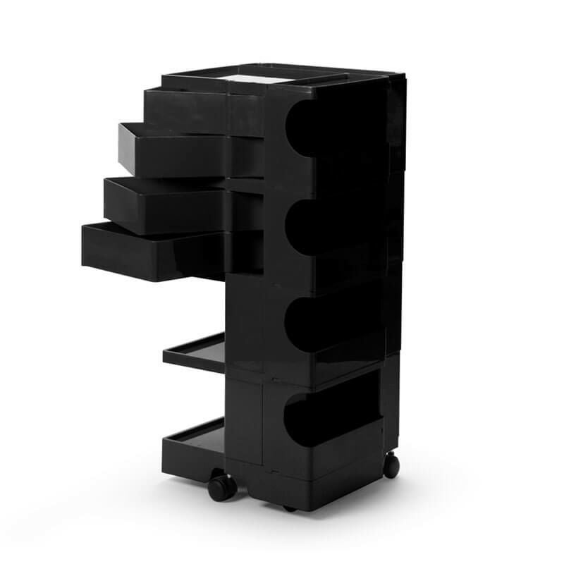  ボビーワゴン 4段 4トレイ ブラックIB01-B44-BK