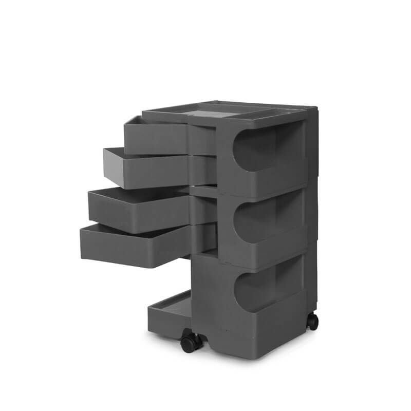 ボビーワゴン 3段 4トレイ トルネードグレーIB01-B34-TG