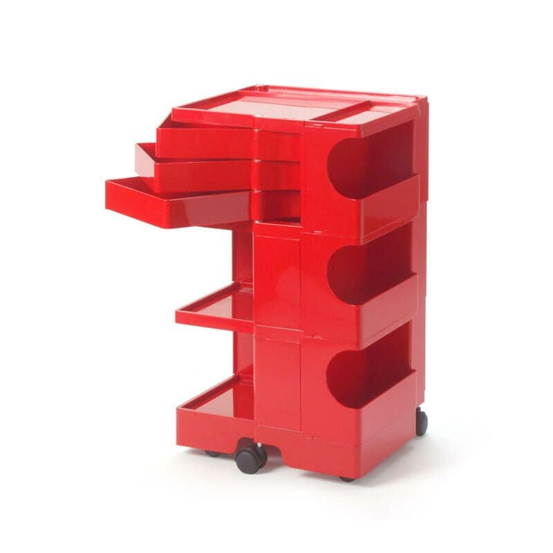 ボビーワゴン 3段 3トレイ レッドIB01-B33-RE