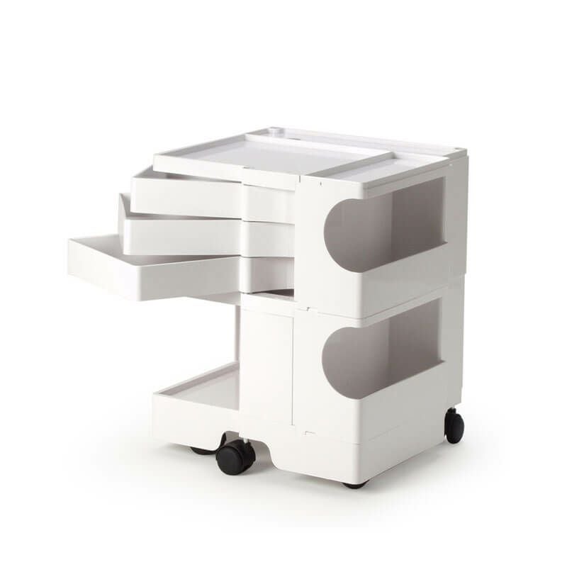 ボビーワゴン 2段 3トレイ ホワイトIB01-B23-WH