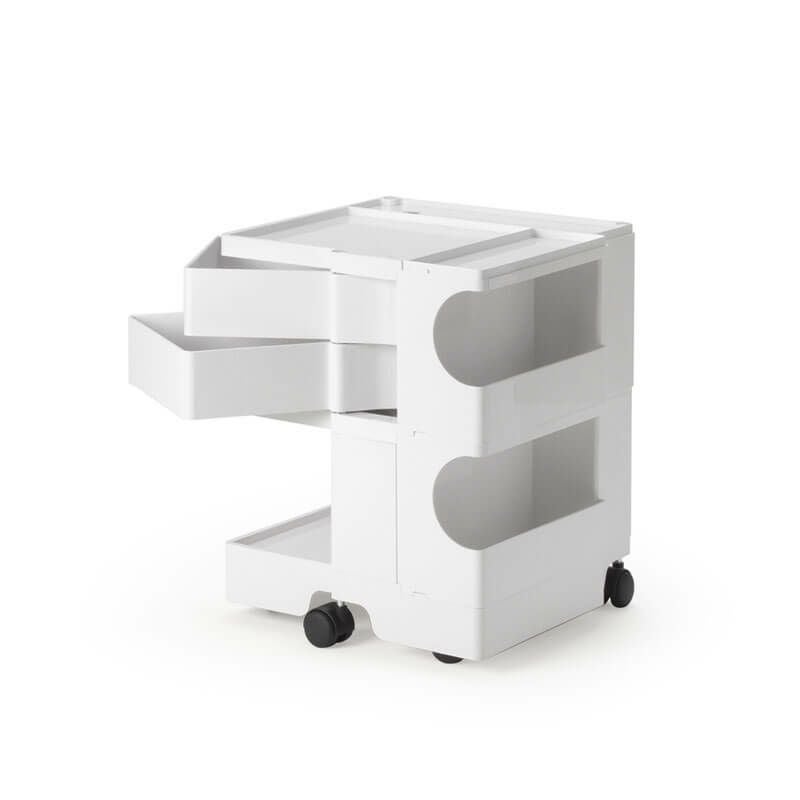  ボビーワゴン 2段 2トレイ ホワイトIB01-B22-WH