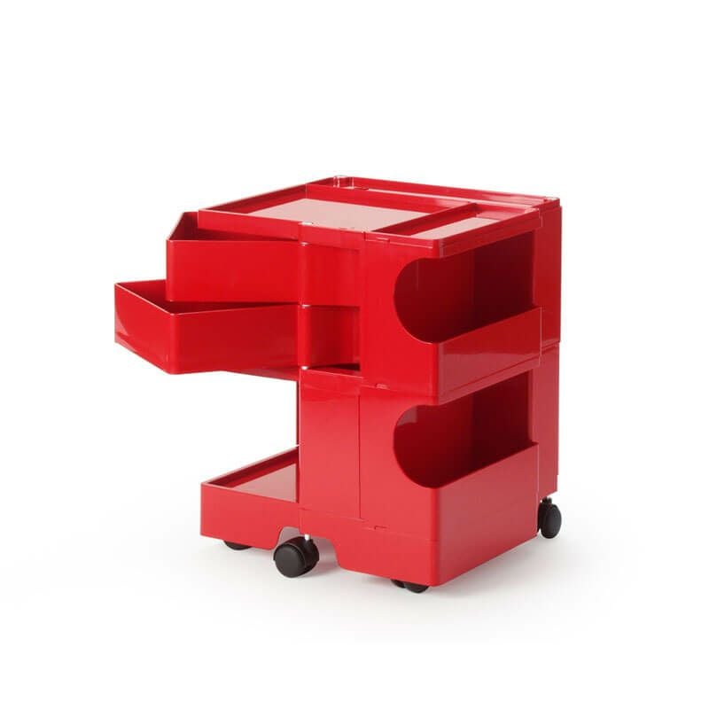 ボビーワゴン 2段 2トレイ レッドIB01-B22-RE
