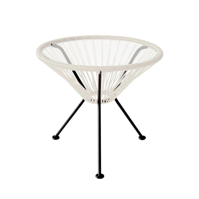 アカプルコサイドテーブルクレイホワイト◆MC02-AST-CW